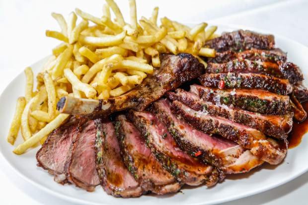 Flame-Grilled Aged Ribeye Steak & Frites